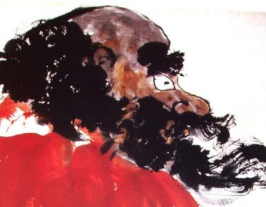 Bodhidharma,” painting by H.H. Dorje Chang Buddha III.