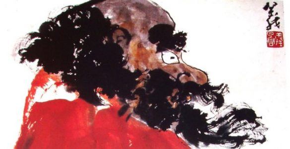 Bodhidharma,” painting by H.H. Dorje Chang Buddha III.