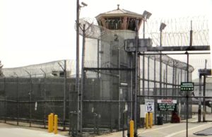 Guard tower at the prison.