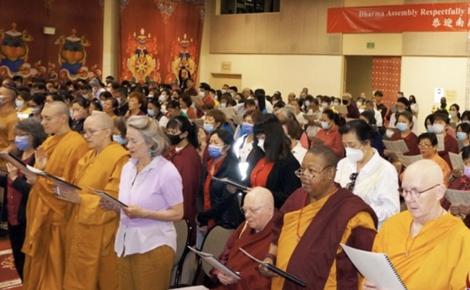 Photo of Dharma Assembly celebrating the birthday of H.H. Dorje Chang Buddha III, Glendale, California, May 30-31. 2025.