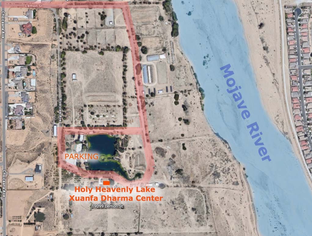 Photo of Directions to the temporary home of the Holy Heavenly Lake Xuanfa Dharma Center at Buddhist Town, Hesperia, California. 