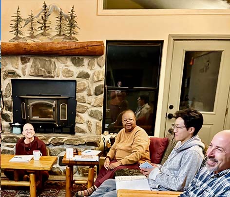 Photo of Dharma Class at Camp de Benneville Pines.