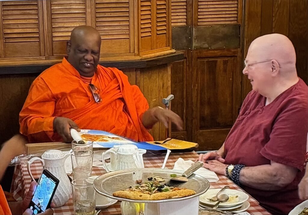 Photo of Ven. Chandima and Zhaxi Zhuoma. 