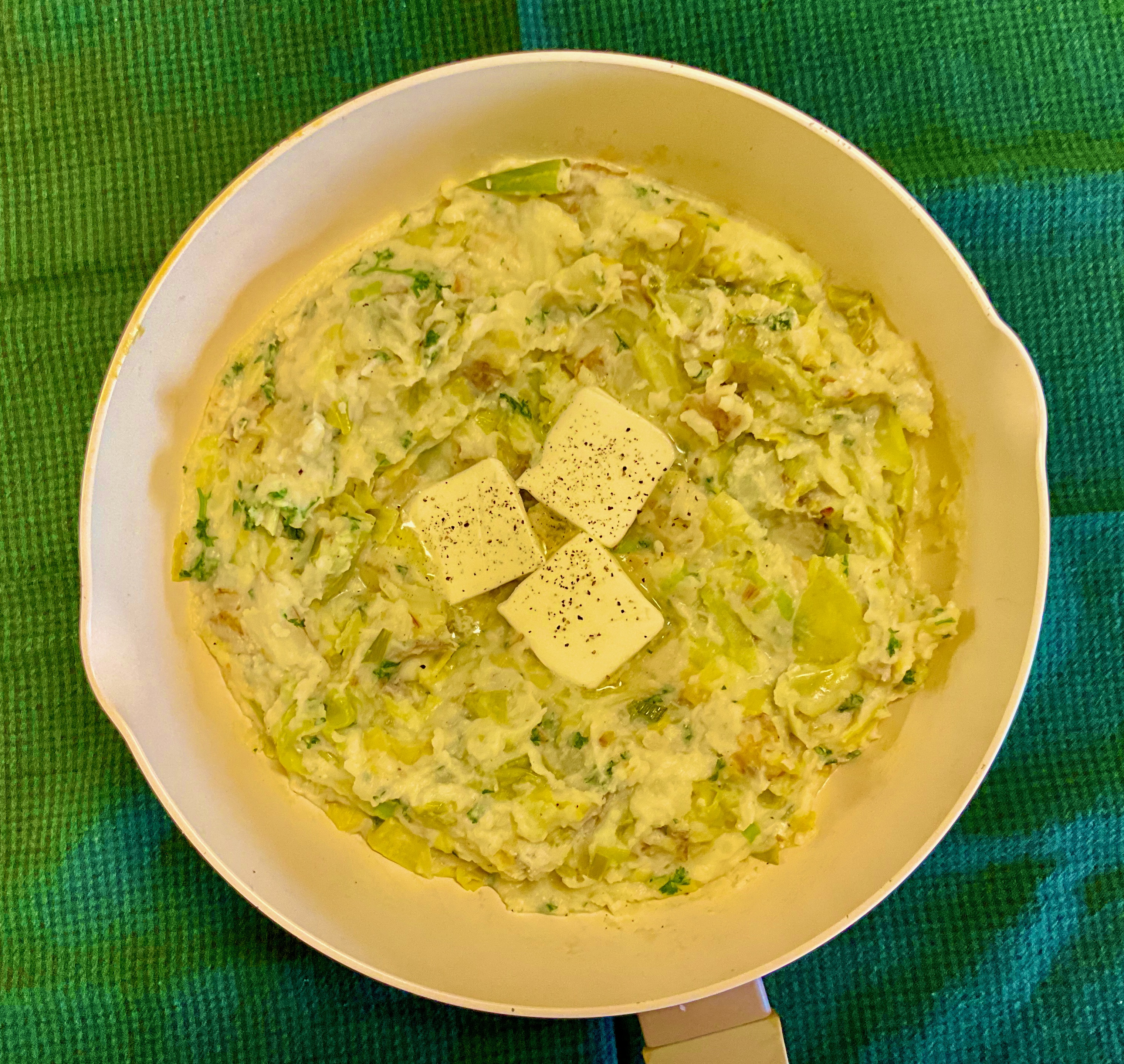 Photo of Colcannon made on St Patrick's Day, March 17, 2024.