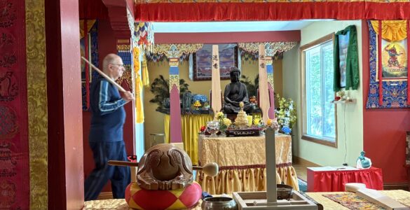 Photo of Meditation Altar at the Holy Vajrasana Temple, Sanger, California.