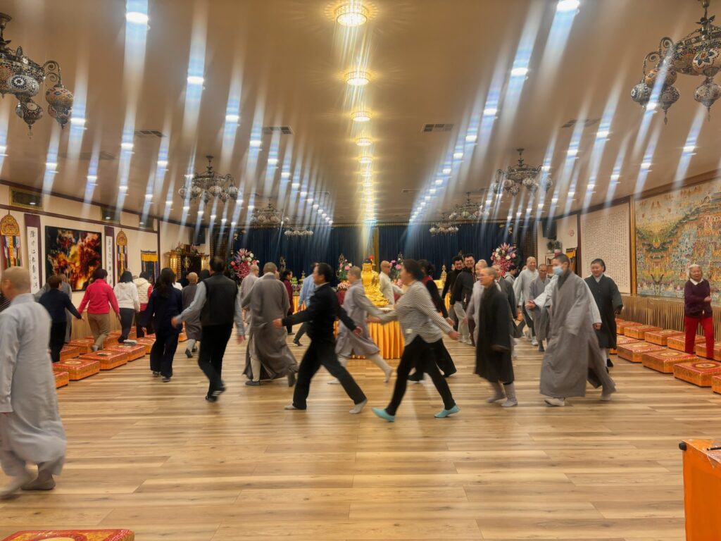 Photo of Practicing "Moving Meditation", Benevolence Temple, Las Vegas, NV.
