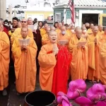 Photo of Photo Courtesy: Joyce Lee H.H. Dorje Chang Buddha III Cultural and Art Museum held a Life Release Event in Marina Del Rey, California to commemorate H.H. Dorje Chang Buddha III Day. Jiaozun Zhengda, Vice President of the World Buddhism Association Headquarters, was invited to preside over the Life Release Event.