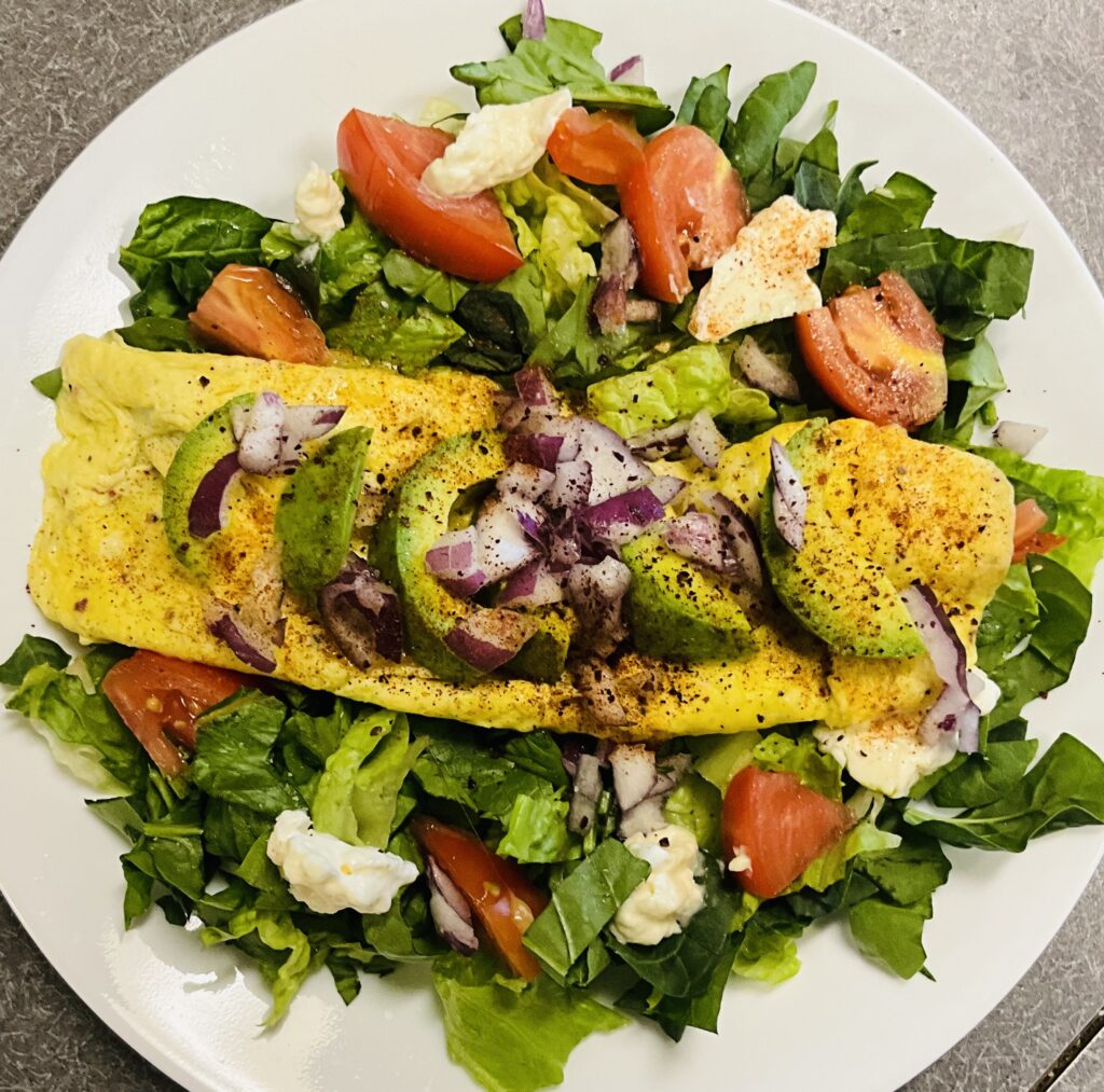 Photo of Breakfast Omelet Salad.