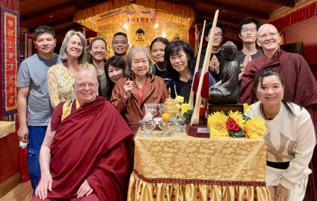 Photo of Those attending the October 10-16, 2026 Meditation Retreat, Holy Vajrasana Temple, Sanger, California.
