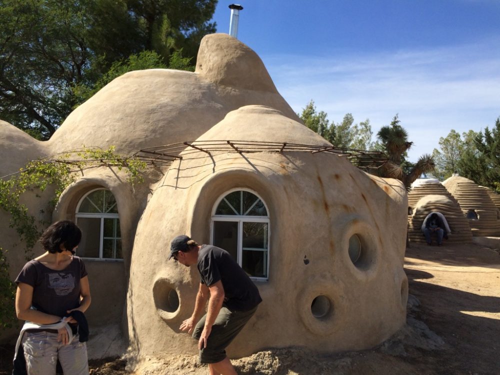 Prototype of adobe ecodome similar to what we want to construct at Buddhist Town at Heavenly Lake in Hesperia, California.