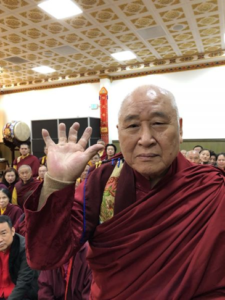 Three of the fingers of Kaichu Jiaozun was deformed from an old injury of broken bones. He lifted the 200-pound Vajra Pestle with this crippled hand. 