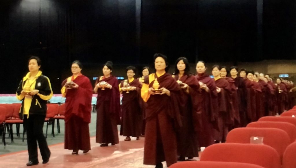 Womens processional rehearsal at Hong Kong Dharma Assembly 2014