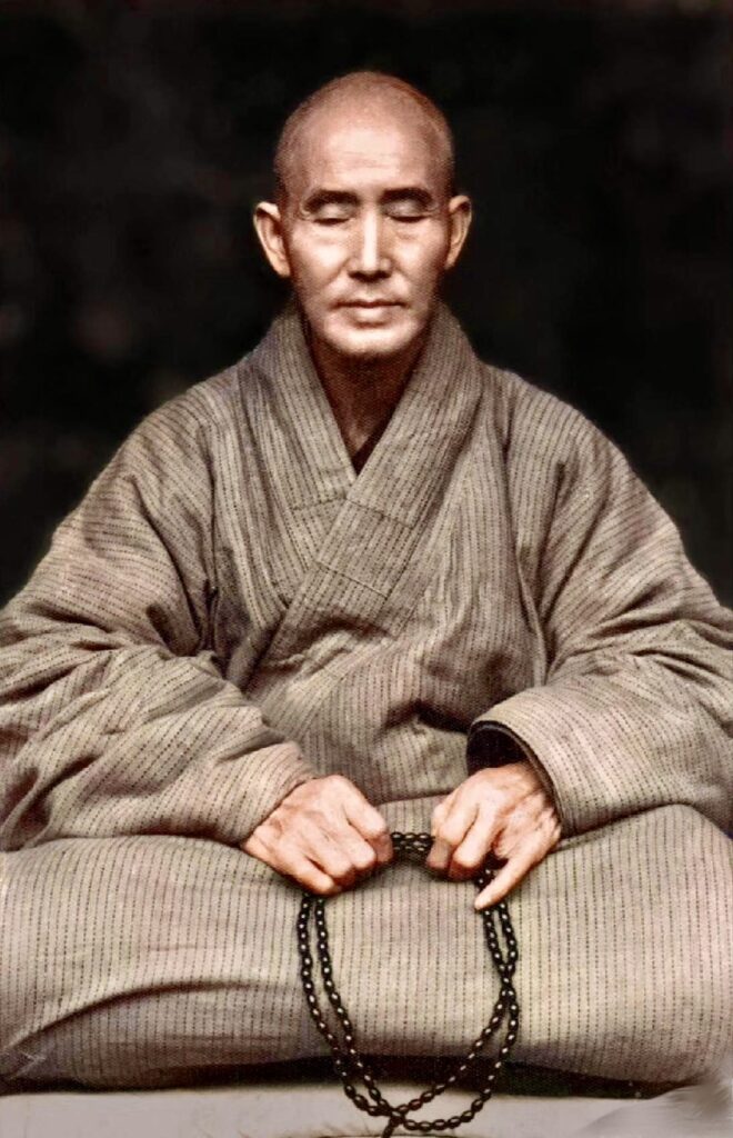 Photo of Xu (Hsu) Yun (1840-1959), Patriarch of Wei Yang, Lin Ji, Fa Yan, Cao Dong, and Yu Men Chan Schools.